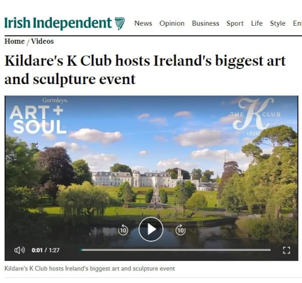 Kildare's K Club hosts Ireland's biggest art and sculpture event