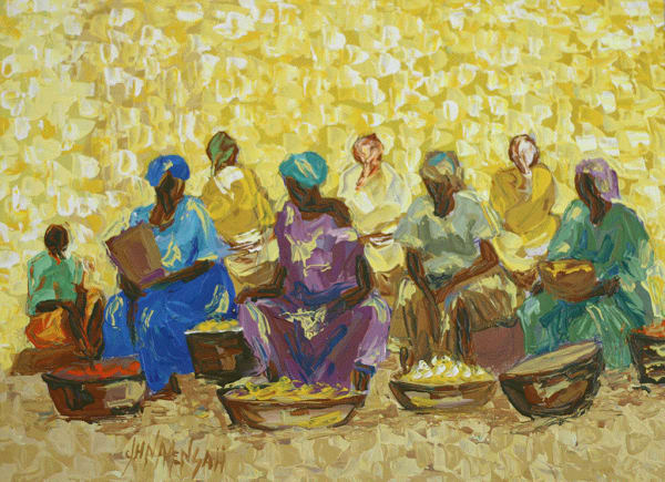 JOHN MENSAH | Berj Art Gallery | Ghanaian Artist