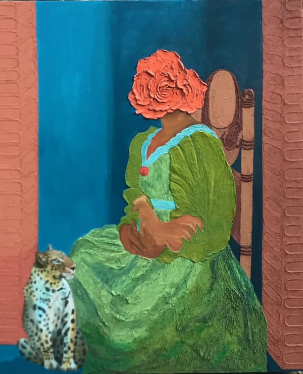 Once Upon A Time 2022 152.4cm x 182.88cm Sand and Acrylic on Canvas