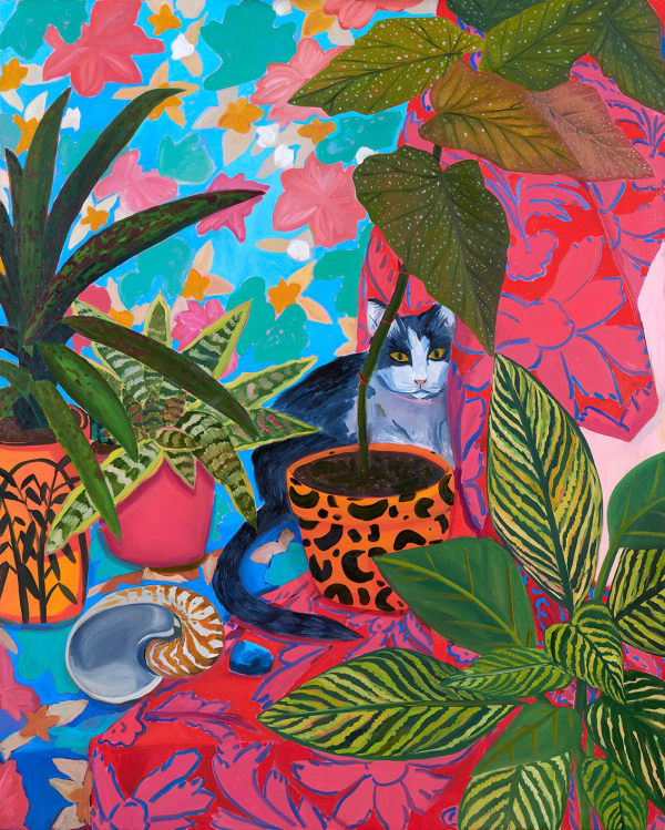 Anna Valdez, Cat in Studio Still Life, 2020