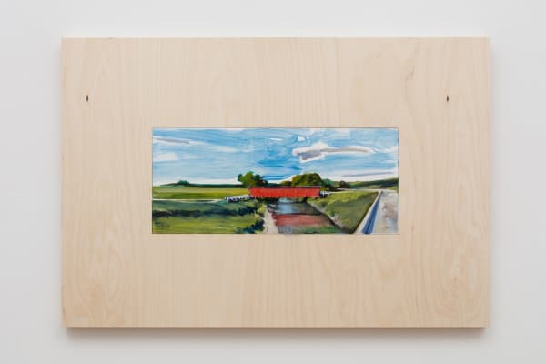 Don Stinson, New Bridge at the Hogback Bridge, Winterset, Iowa, 2021