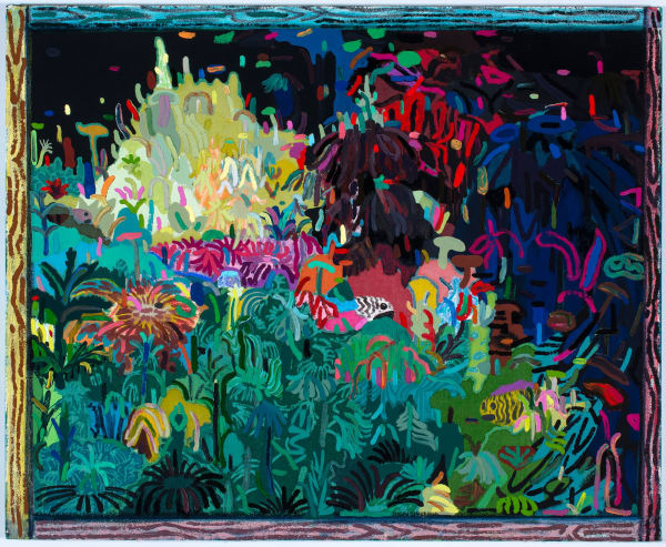 LEon Benn, Aquarium with Three Fish, 2019