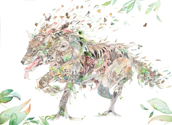 Laura Ball, Red Wolf, 2018