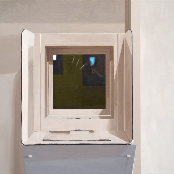 Sarah McKenzie, Visitation (Alcatraz), 2022, oil and acrylic on canvas, 24 × 24 in (61 × 61 cm)