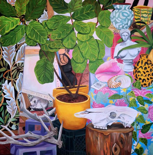 Anna Valdez, Self-Portrait in Studio, 2019
