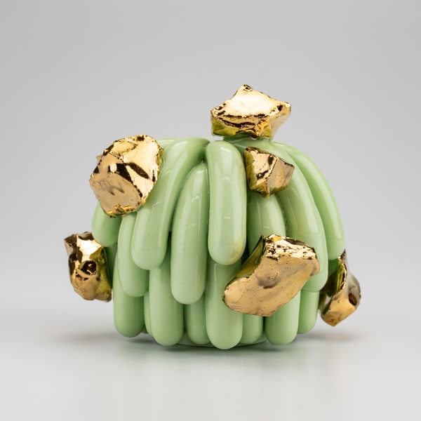 Linda Nguyen Lopez, Mint Mini Husky with Gold Rocks, 2025