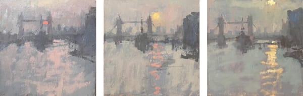 Tower Bridge Sunrise Triptych