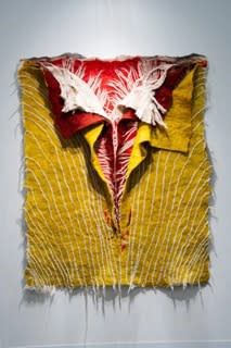 “Iris” by Sagarika Sundaram at Nature Morte.Credit...James Estrin/The New York Times