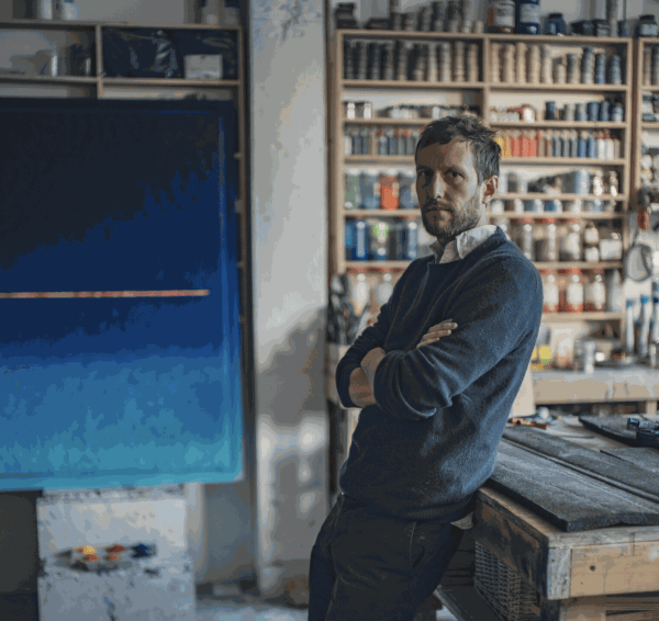 Henry Hudson in his studio.