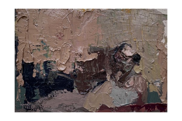 Butters Fly Oil on canvas 24 x 24 inches 2022