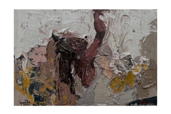 Finer Things Oil on canvas 24 x 24 inches 2022