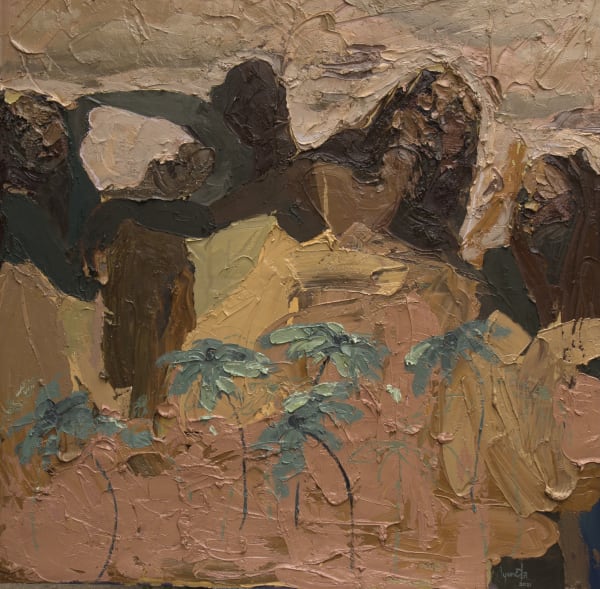 We Are All But Visitors To This Time (II) Oil on canvas 48 x 48 inches 2021