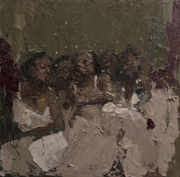 What Are You Leaving Behind Oil on canvas 48 x 48 inches 2022