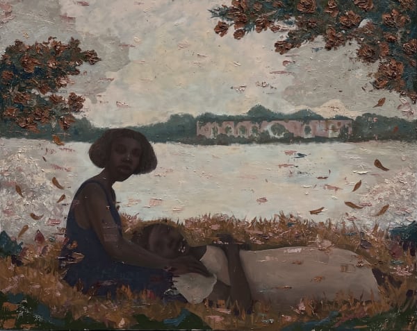 Let's Hope The Sun Will Show Us The Path (II) Oil on canvas 60 x 48 inches 2021