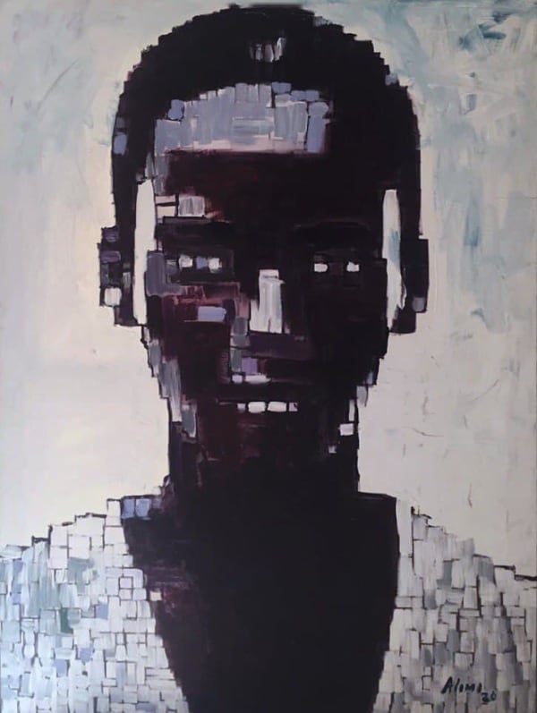 Alimi Adewale Courage I Acrylic on canvas 2020