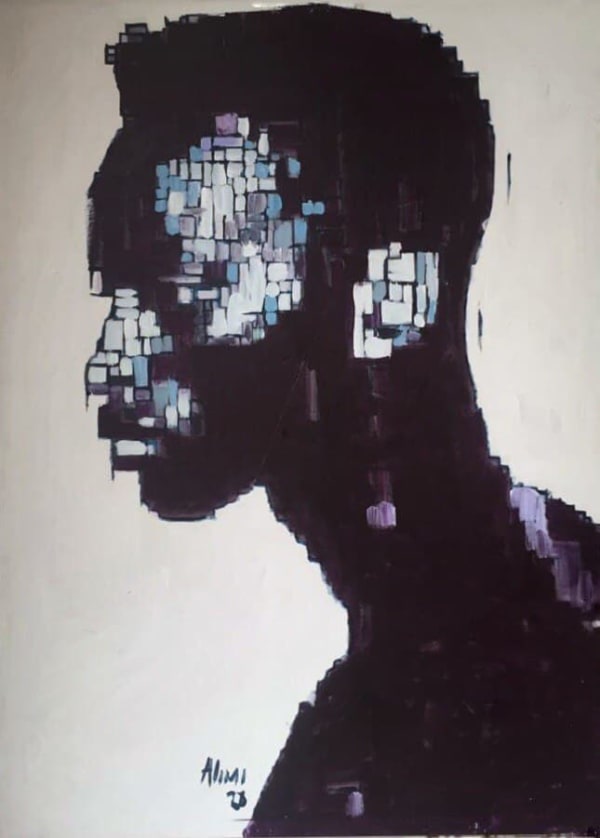 Alimi Adewale Courage III Acrylic on canvas 2020