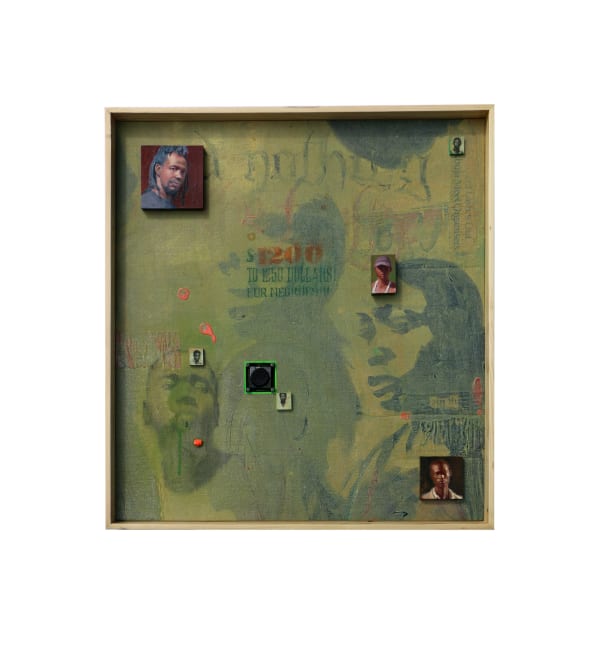 Kelani Abass Scrap Of Evidence Mixed media 20 x 34cm 2020