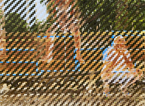 AYOBAMI OGUNGBE KEMOSABE II 2023 WOVEN PHOTOGRAPHIC PRINTS 35 X 47 IN