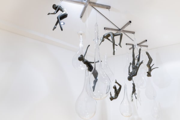 We came with the last rain (part 2)I,II,III Glass, granite cast with resin Variables 2022