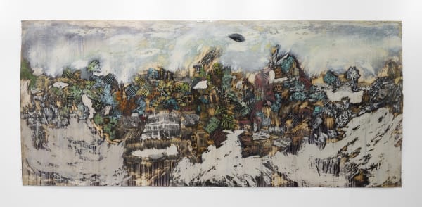 Melting Series 2| Mixed media on digital polyester inkjet plates| 137x202 Inches| 2017
