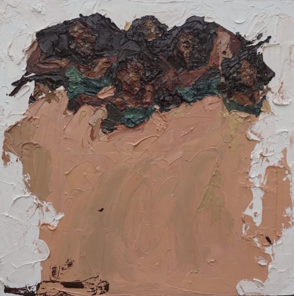 IyunOla Sanyaolu How do you sleep (IV), 2021 Oil on canvas 48 x 48in IS0001