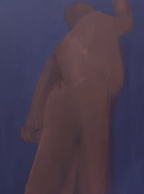 Michael Igwe Man Of the house in Flattering Robe, 2022 Acrylic on canvas 54 x 42 in MI0014
