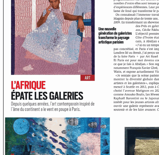 PARIS MATCH, l’Afrique épate les galeries