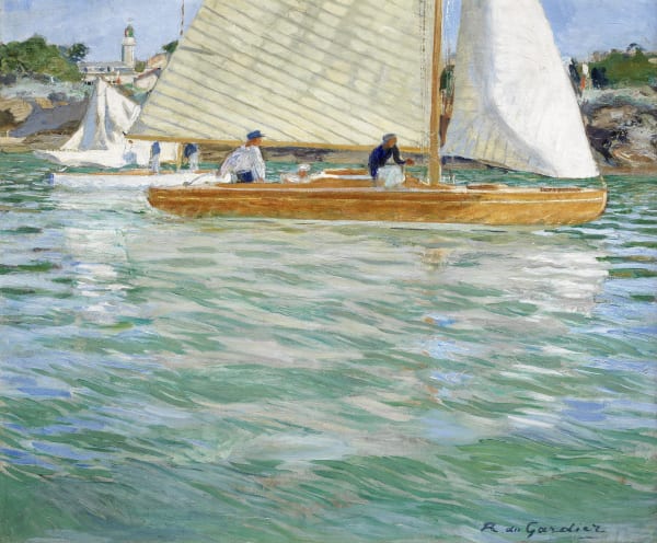 Raoul du Gardier , Régate à Pornic