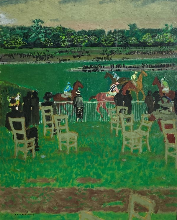 Maurice Brianchon , The Races at  Auteuil
