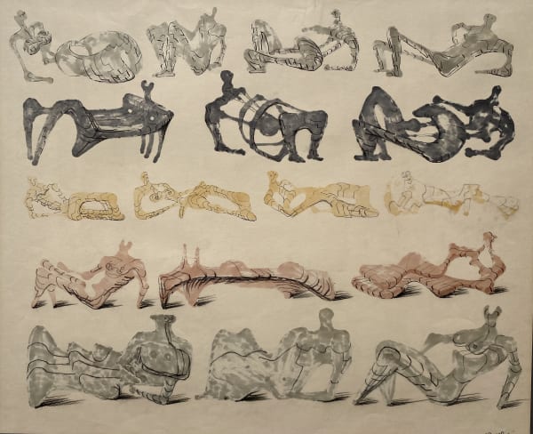 Henry Moore, Seventeen Reclining Figures, 1962