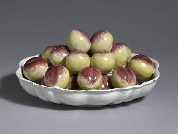 A Rare French Faience Trompe L’oeil Box and Cover, Circa 1760