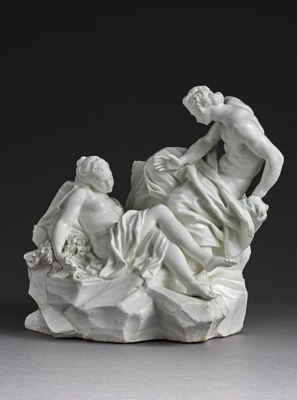 An Extremely Rare and Important Vincennes Figural Group of the Shepherd’s Hour (L'Heure du Berger), Circa 1748-1752