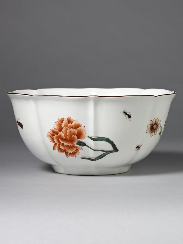 A Fine Meissen Lobed Octafoil Bow, Circa 1735