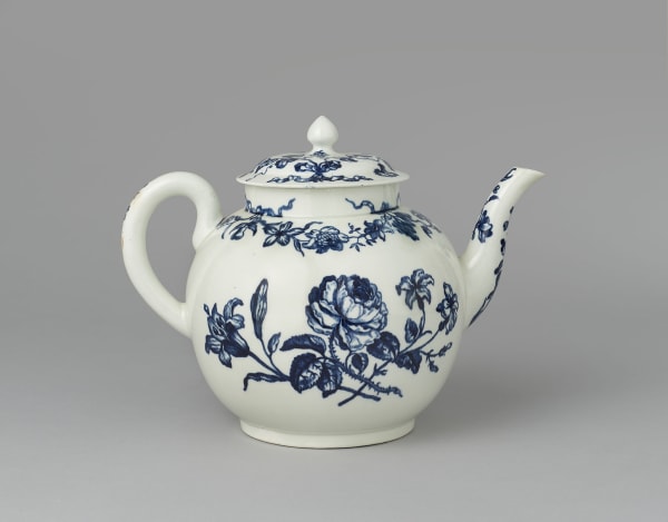 Massive First Period Dr Wall Worcester Teapot, Circa 1762 – 65