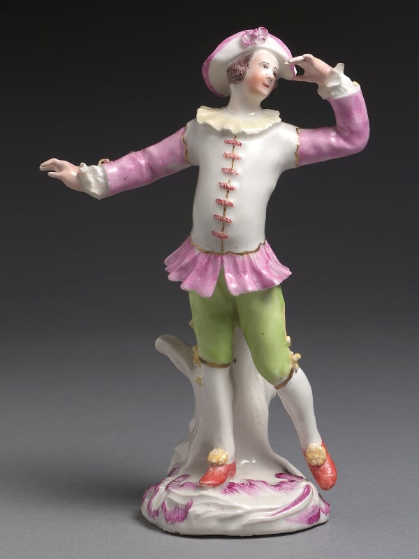 A Rare Derby Figure of a Dancer or Actor, Circa 1756.