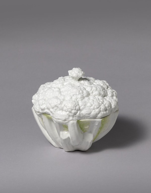 A very Rare Longton Hall Cauliflower Tureen and Cover, Circa 1755