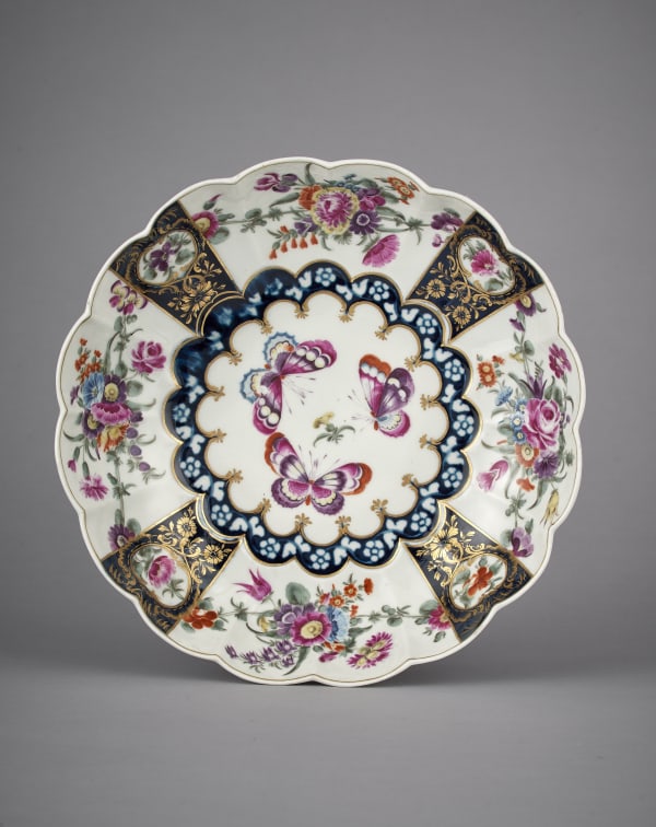 First Period Dr Wall Worcester Junket Dish, Circa 1770