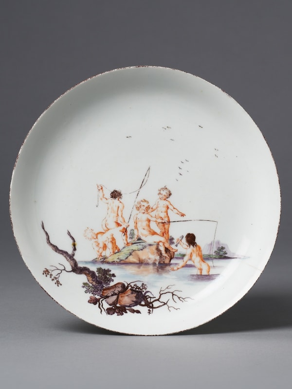 An extremely rare Chelsea Saucer Dish, Circa 1753.