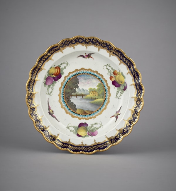 Worcester Lord Henry Thynne Dessert Plate, Circa 1775