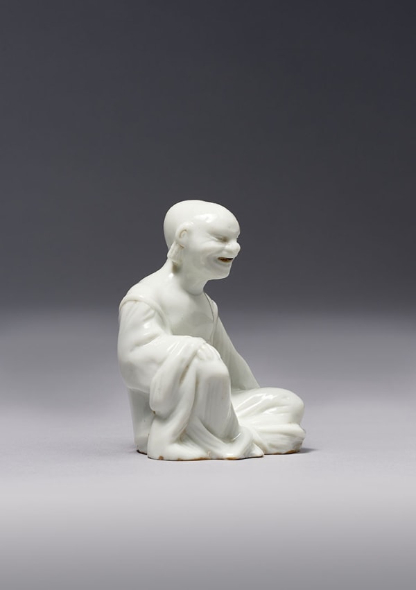 A rare and Early Meissen Bottger Porcelain Seated Pagoda Figure, Circa 1715-1720