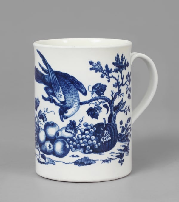 A First Period Dr. Wall Worcester cylindrical mug, Circa 1770