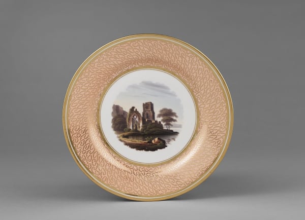 A Very Fine Pair Of Worcester Barr Flight And Barr Dessert Plates, Circa 1804-1813