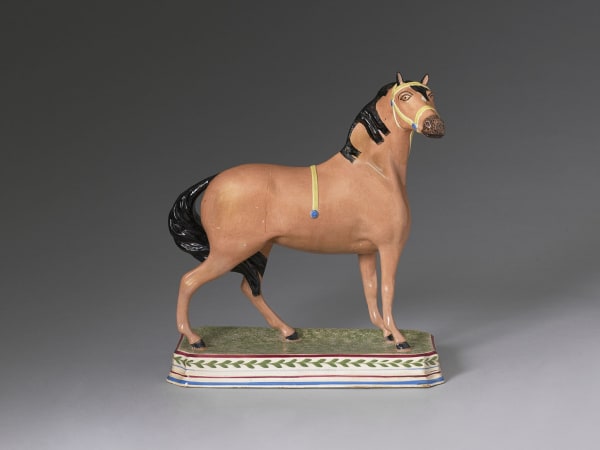 A British, Leeds Pearlware Model of a Horse, Circa 1830-1840