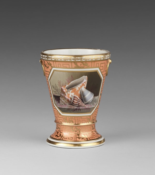 An extremely rare Flight and Barr Worcester Trumpet Vase, Circa 1800