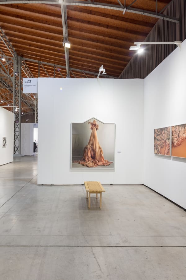 Installation view, Duo presentation with Lovisa Ringborg & Fredrik Söderberg, Viennacontemporary 2018, Cecilia Hillström Gallery. Photo: kunst.dokumentation.com