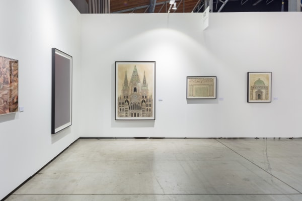Installation view, Duo presentation with Lovisa Ringborg & Fredrik Söderberg, Viennacontemporary 2018, Cecilia Hillström Gallery. Photo: kunst.dokumentation.com