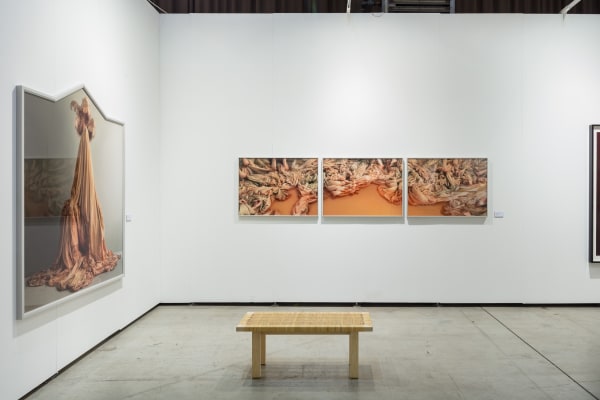 Installation view, Duo presentation with Lovisa Ringborg & Fredrik Söderberg, Viennacontemporary 2018, Cecilia Hillström Gallery. Photo: kunst.dokumentation.com