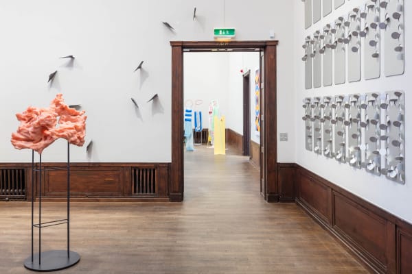 Installation view, Katja Larsson & Kristina Matousch, MARKET Art Fair 2018, Cecilia Hillström Gallery. Photo: Jean-Baptiste Béranger