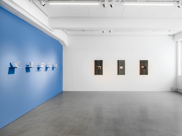 Installation view, Salad Hilowle, Somalitown, 2023, Cecilia Hillström Gallery. Photo: Jean-Baptiste Béranger