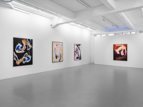 Installation view: Dina Isæus-Daggfeldt, Randori, 2024, Cecilia Hillström Gallery. Photo: Jean-Baptiste Béranger.